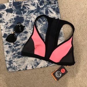NWT Neoprene rip curl bikini top wet suit surf